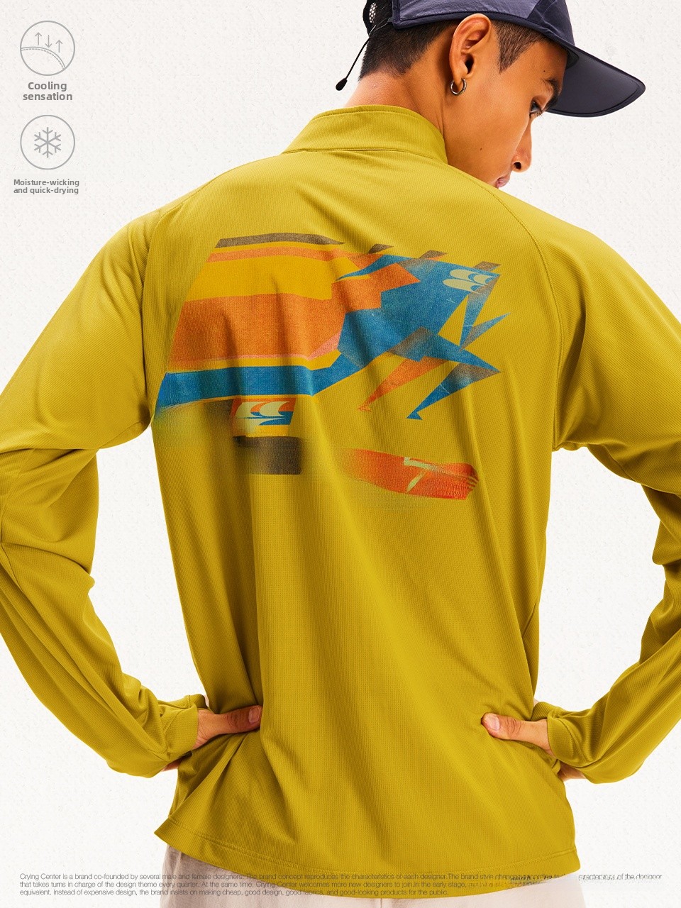 Badminton Logo - CryingCenter Сетчатая быстросохнущая футболка с длинным