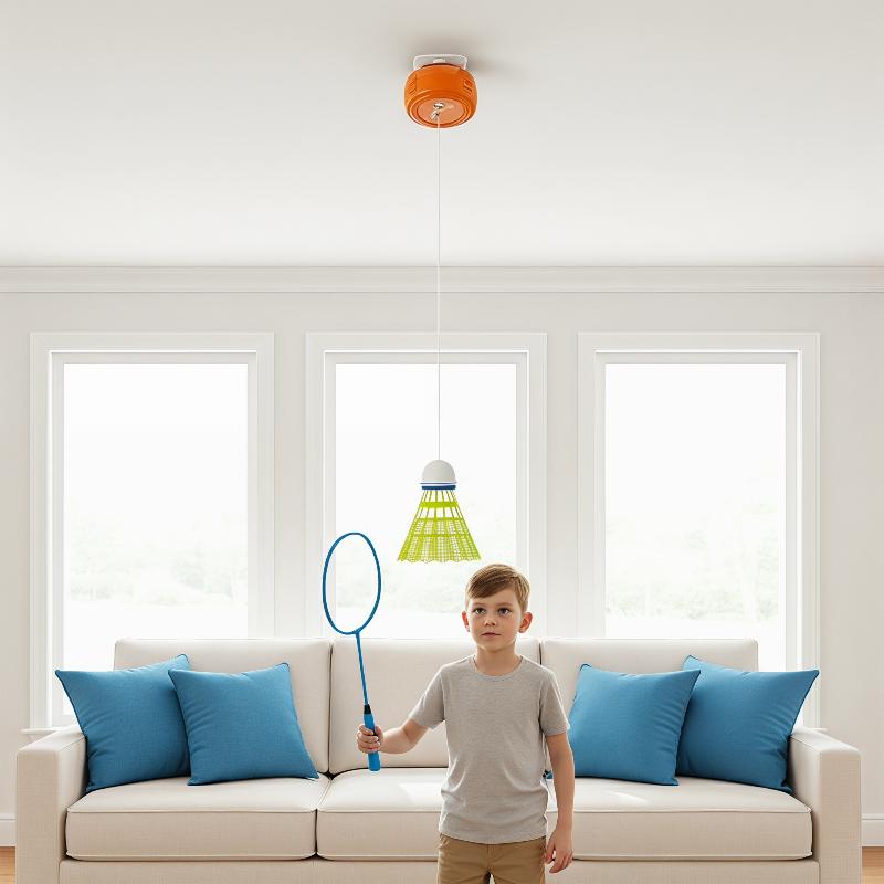 Badminton Rebound Trainer - Автоматический выдвижной тренажер для бадминтона с