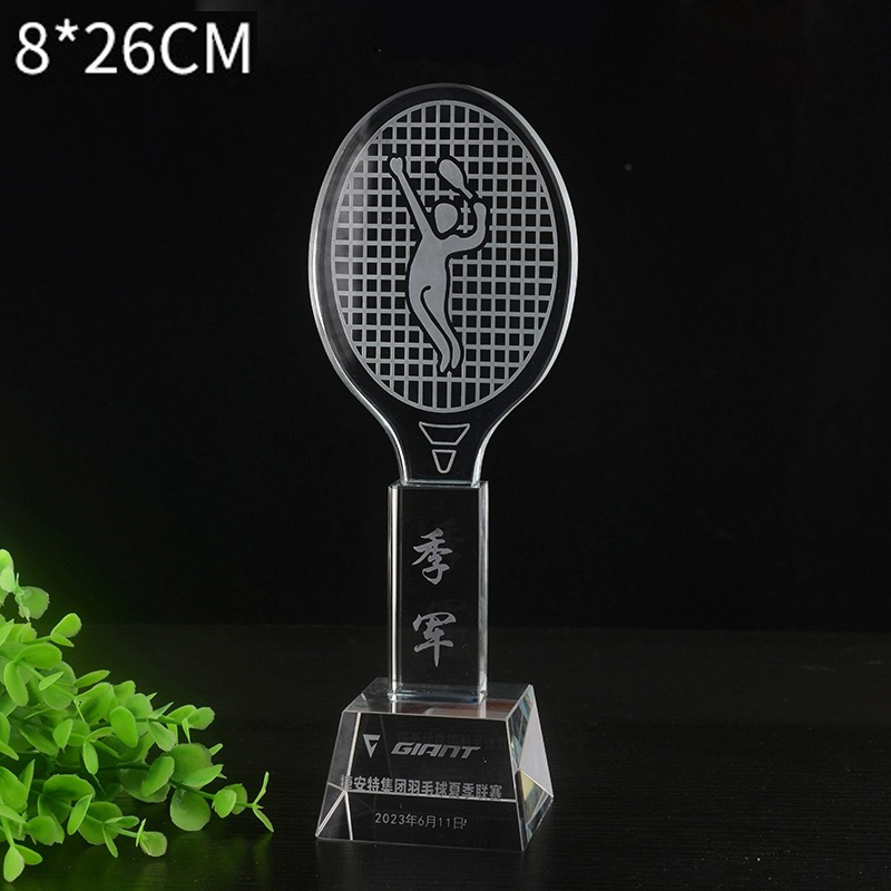 Badminton Logo - Индивидуальный хрустальный трофей для бадминтона, тенниса,