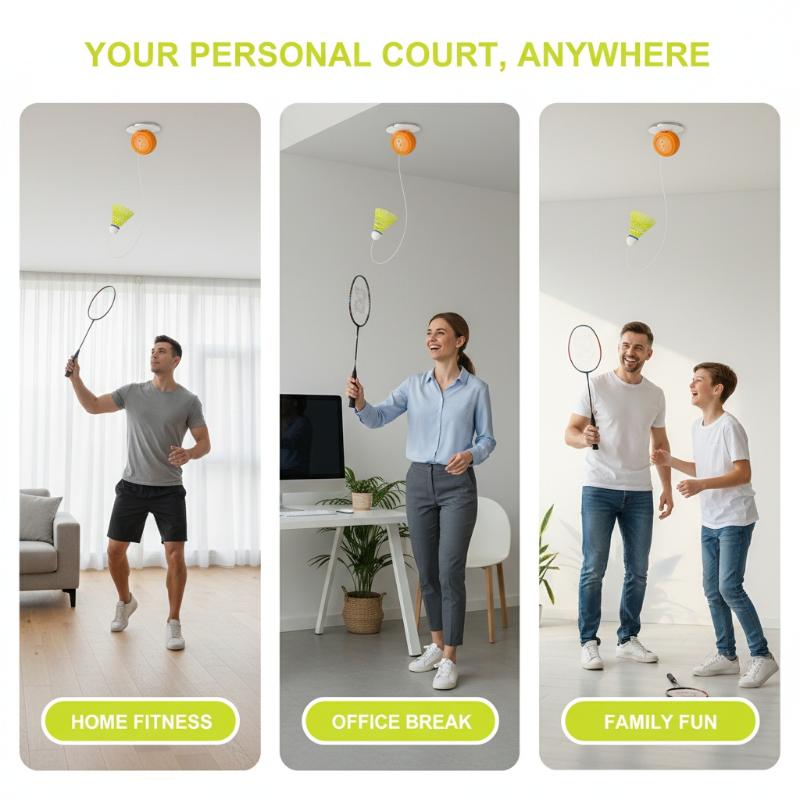 Автоматический выдвижной трена – обзор и цена Badminton Rebound Trainer