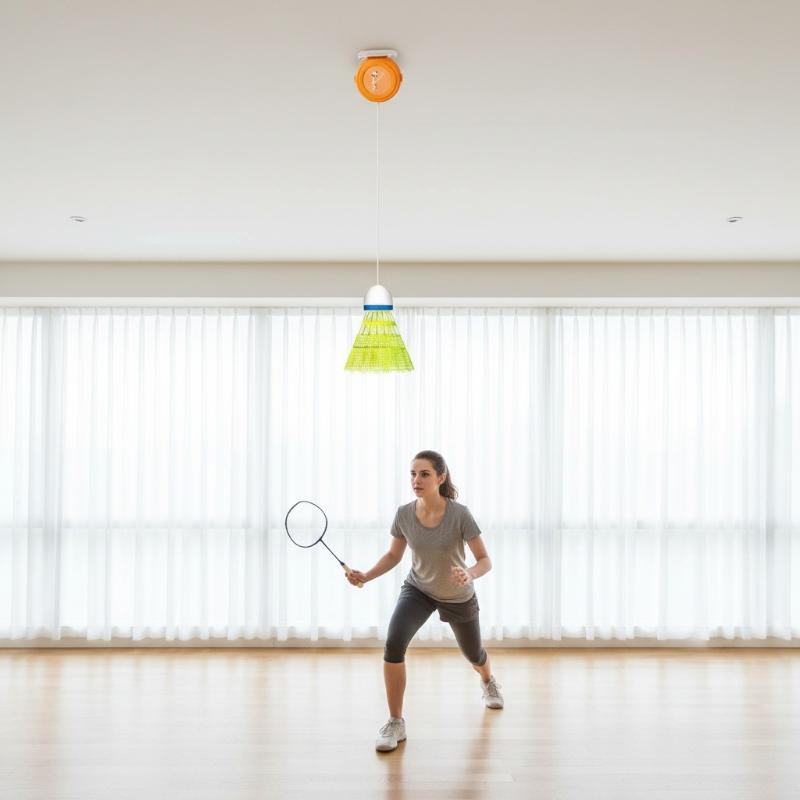Автоматический выдвижной трена – обзор и цена Badminton Rebound Trainer