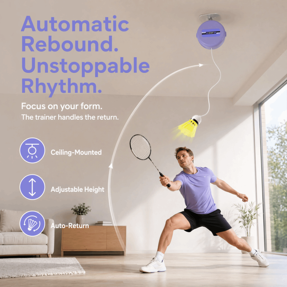 Набор из 8 тренажеров для бадм – обзор и цена Badminton Rebound Trainer