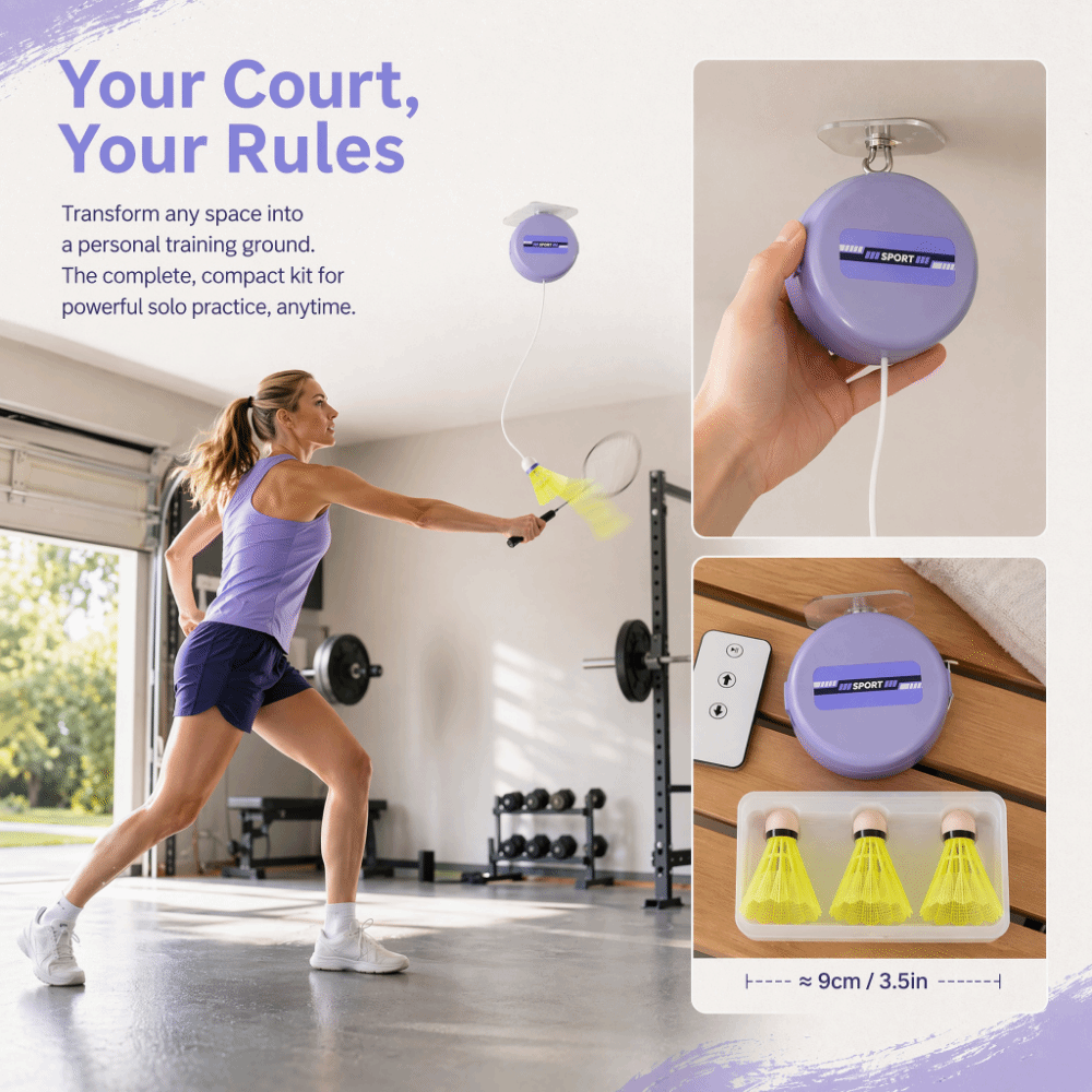 Набор из 8 тренажеров для бадм – обзор и цена Badminton Rebound Trainer